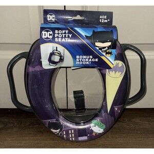 Soft Padded Potty Seat Batman DC Comics Training Toddler/Kids/Child Storage Hook